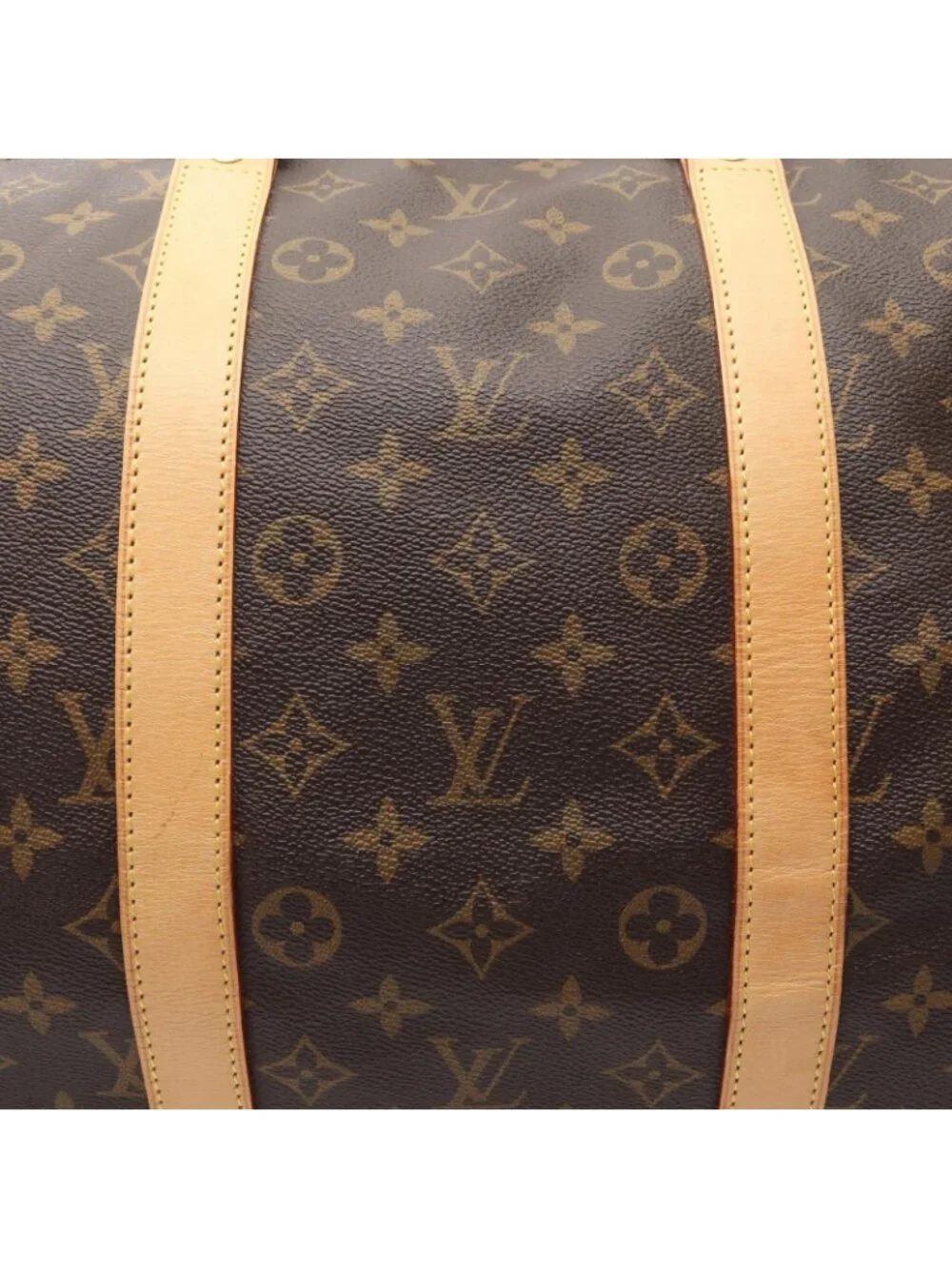 Louis Vuitton Boston Bag Keepall Bandouliere 55 2-Way Canvas Leather